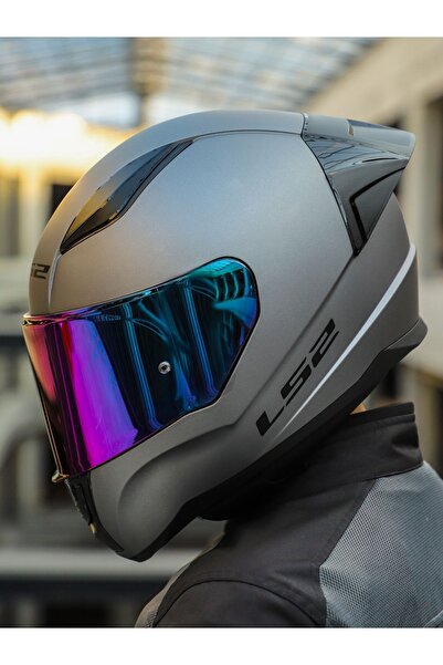 LS2 RAPID 2 RACE MAT TITANIUM KASK