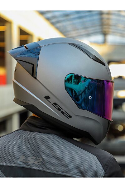 LS2 RAPID 2 RACE MAT TITANIUM KASK