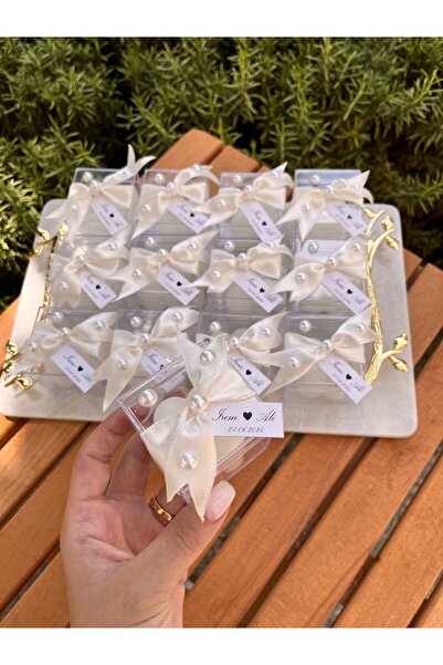 BAŞAKTASARIMATÖLYESİ 25 Adet I?ncili Bubble Mum,  Söz Nişan Kına Düğün Nikah ...