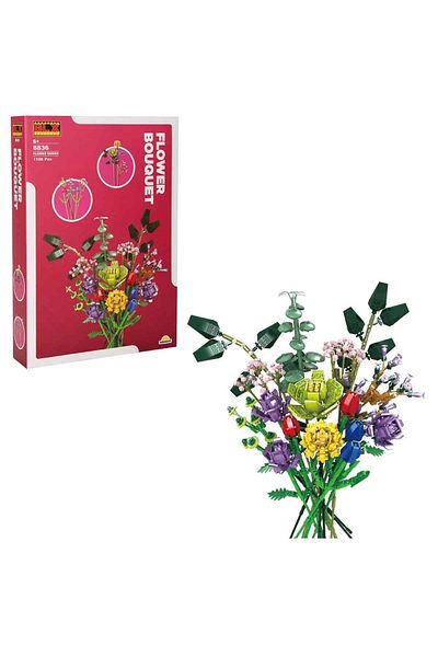 Sunman Flower Series 1106 - Piece Mixed Bouquet Building Set