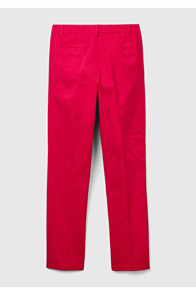 United Colors of Benetton Kadın Kırmızı Elastanlı Basic Chino Pantolon