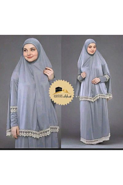 TABASAFE Women's Prayer Dress - Two Pieces, Yesin, Zikrmatik,Tesbhand Soap Set