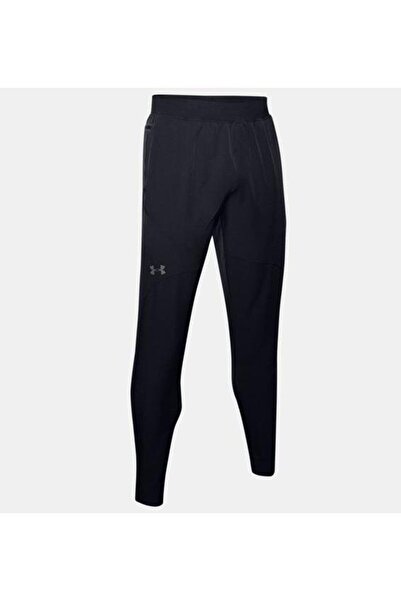 Under Armour Erkek Logolu Beli Lastikli Yüksek Bel Slim Fit Siyah Pantolon 1352028-001