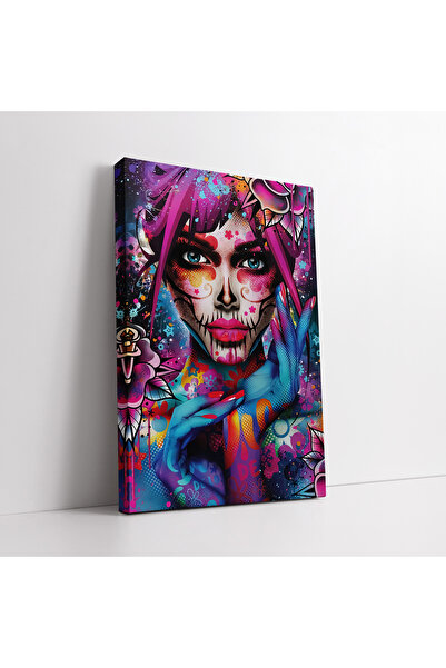 KOSS Dijital Tablou pe pânză cu graffiti pentru femei în stil Pop Art