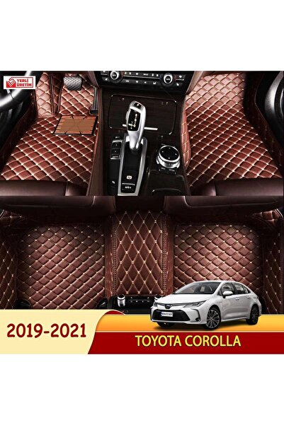 Miren Toyota Corolla 2019-2021 Uyumlu 5d Havuzlu Suni Deri OTO PASPAS (Koyu k...