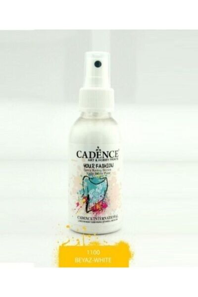 Cadence Beyaz Sprey Kumaş Boyası 1100 100 ml Craft Hobi