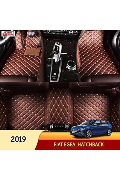 Miren Fiat Egea 2019 hatchback Uyumlu 5d Havuzlu Suni Deri OTO PASPAS (Koyu k...