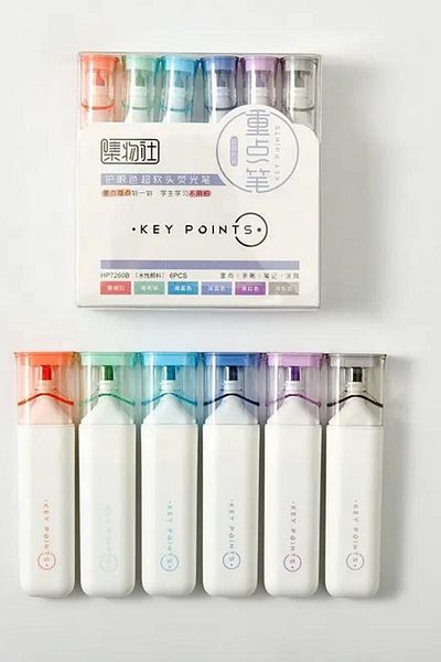 NaSaDAN Key Point Soft Tones Highlighter Set