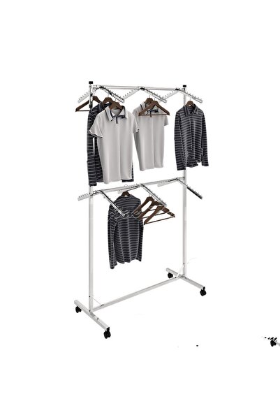 KALE Elbise Askısı, Çift Katlı Askılık Stand