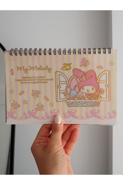 Planet Butik Anime Designed Spiral Flower Melody Sticker Book