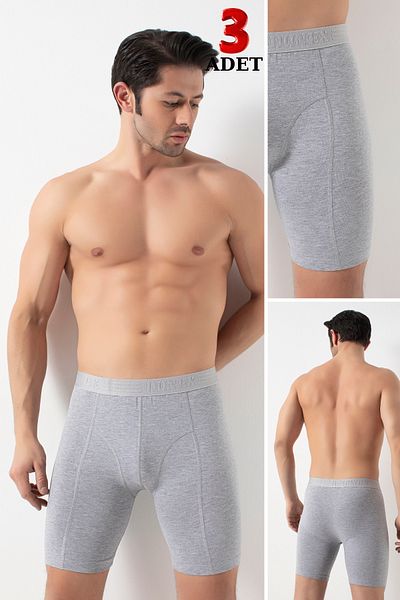Özlem & Donex 2367 3 Pack Long Leg Lycra Boxers