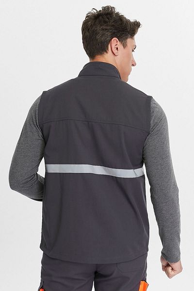 Uniprom Harman Fabric Classic Work Vest - Dark Gray Summer