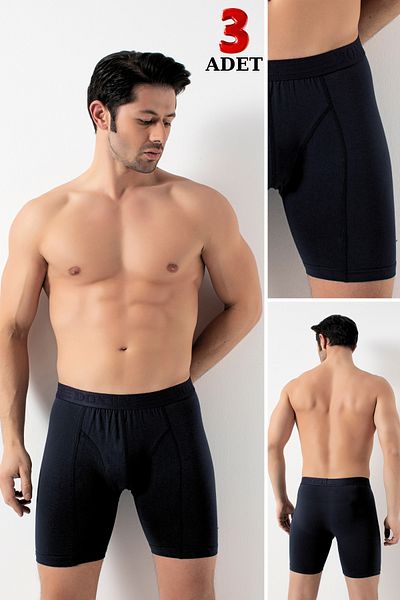 Özlem & Donex 3 Pack Long Leg Lycra Boxers 2367