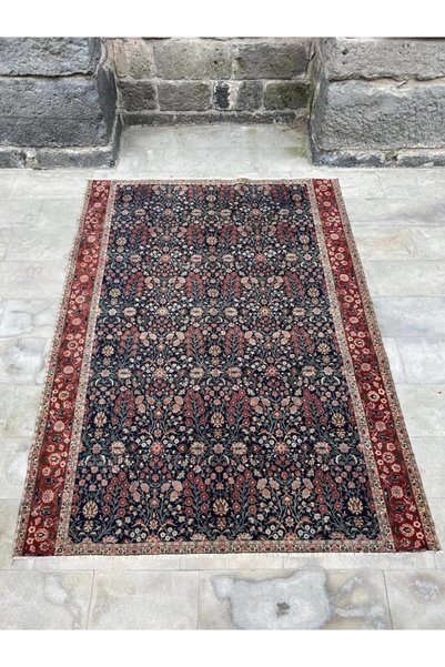 DesignEv 193x258cm Büyük Boy El Dokuma Hereke Halısı Harika El Dokuma Laciver...