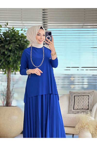 ALANURMODA Sandy Pleated Skirt Set