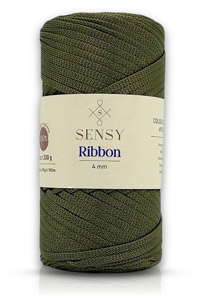 SENSY 200g premium polyester Ribbon - Macrame KHaki Rope