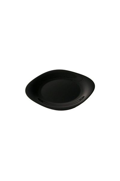 Luminarc Carine Black Fruit Cake Plate - 6 Pieces, 19 Cm Dessert