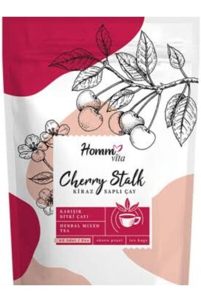 Homm Bitkisel 2 Adet Kiraz Saplı Çay Homm Vita