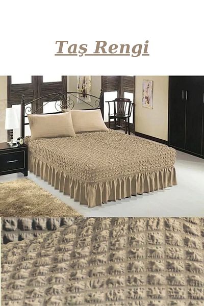 kanway Double Flexible Bedspread - Washable Skirt, Wrap 160X200 and 180X200