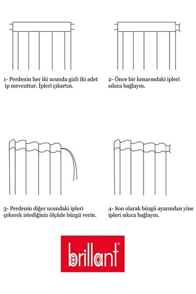 izelart Brillant Diamond Tulle Curtain Tight Pleat 1/3