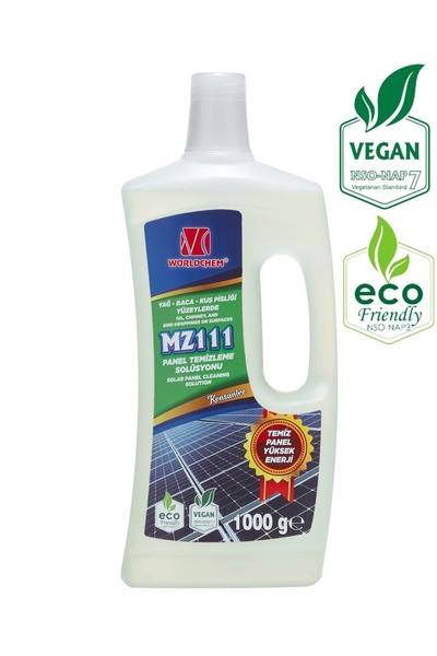 Worldchem Güneş Paneli Temizleme Solüsyonu Mz 111 Vegan Çevre Dostu 1 L