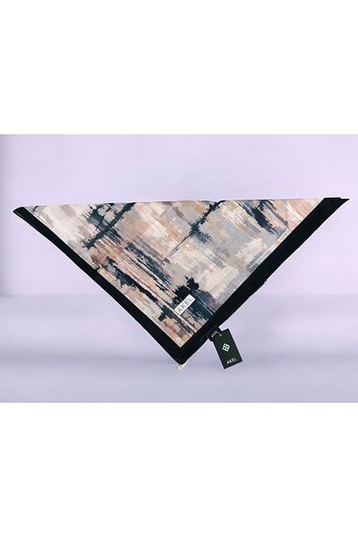 Akel 95x95 Ethnic Patterned Digital Soft Scarf