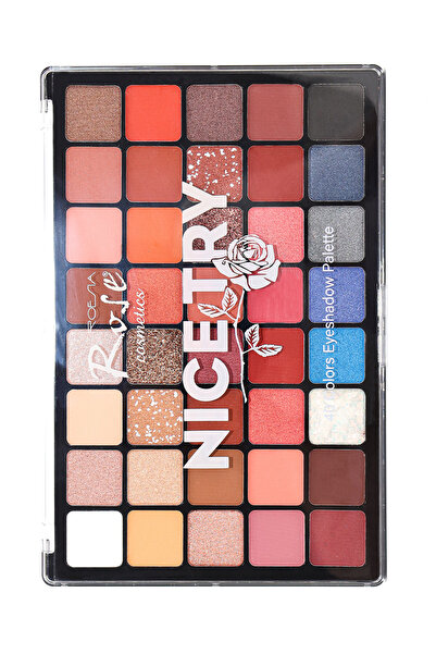 AİLY COSMETİCS Rose Nıce Try 40'lı Büyük Boy Göz Farı - 40 Colors Eyeshadow P...