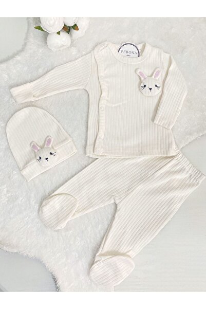 VERONA TARZ طقم خروج الطفلة من المستشفى بتفاصيل ثلاثية الأبعاد - ملابس حديثي ...