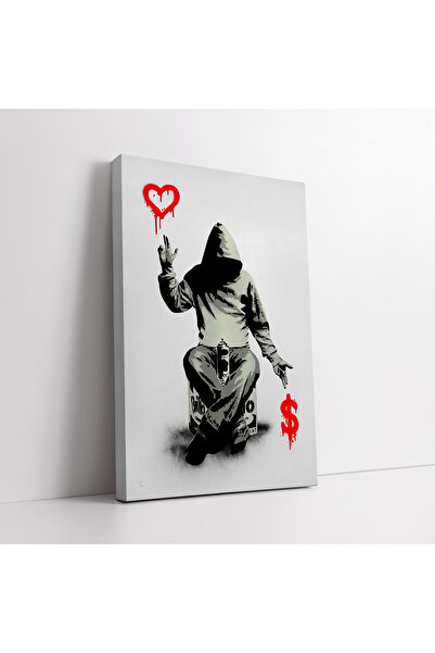 KOSS Dijital Banksy Ljubav pre nego što dođe do novca Slika na platnu
