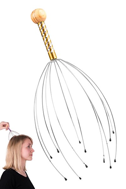 MUJGAN Kafa Masaj Aleti Baş Boyun Saç Kaşıma Teli