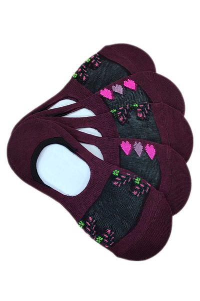 Gürhan Çorap SeT of 5 Tulle PaTTerned Invisible Ballerina Socks
