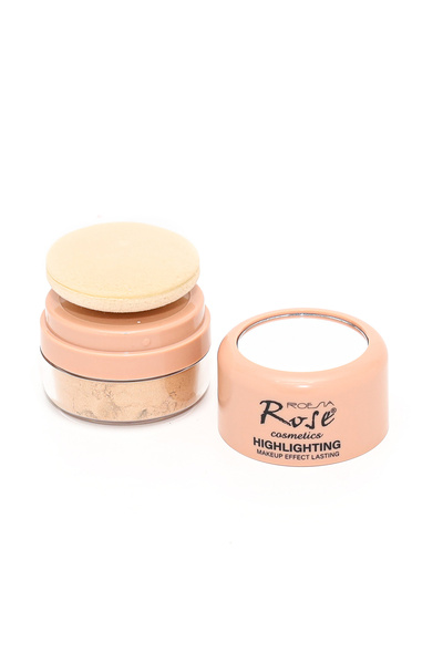 Roesıa Rose Cosmetics Rose Aynalı, Süngerli Toz Aydınlatıcı & Hıghlıghter