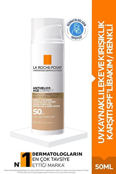 La Roche Posay Yüz Güneş Kremi Age Correct -+ Yaşlanma Karşıtı Yüz Güneş Kremi