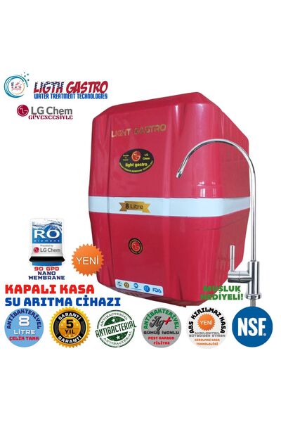 light gastro Lg Chem Premıum Kırmızı-beyaz 8 Litre Gümüş Iyon Tatlandırıcılı ...