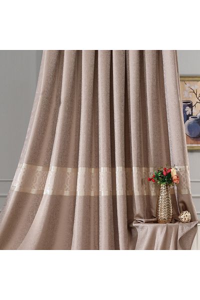 Solinas Collection Κουρτίνα με πανό βιζόν 1 X 3 παχιά στοίβα - Μονόφυλλο