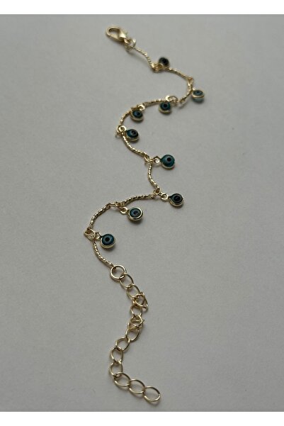 KİLİGİSTANBUL SALLANTILI NAZAR BONCUKLU BİLEKLİK 17 CM