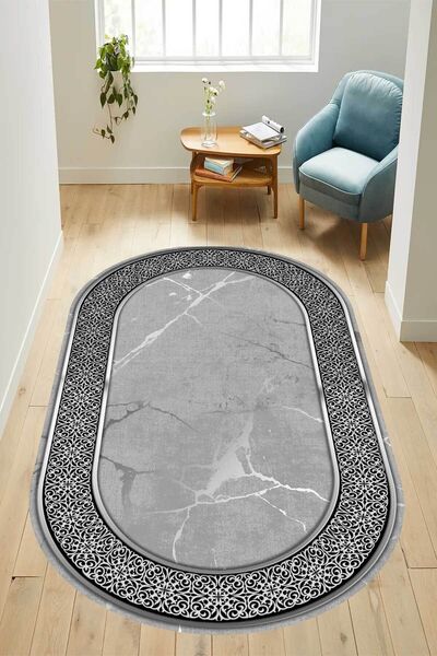 YTR HOME Ψηφιακή τυπωμένη αντιολισθητική βάση - Μοκέτα που πλένεται για σαλόνι και κουζίνα