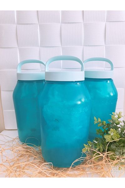 Tupperware Jar 3 Liters Blue 3 Pieces