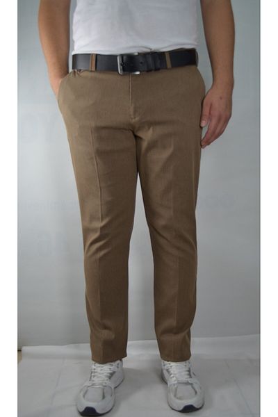 Bomonti Men's Striped Regular Cotton Trousers