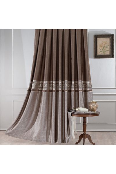 Solinas Collection Μονόφυλλο καφέ χρυσό γκλίτερ πάνελ - 1x3 συμπιέστες κουρτίνα φόντου