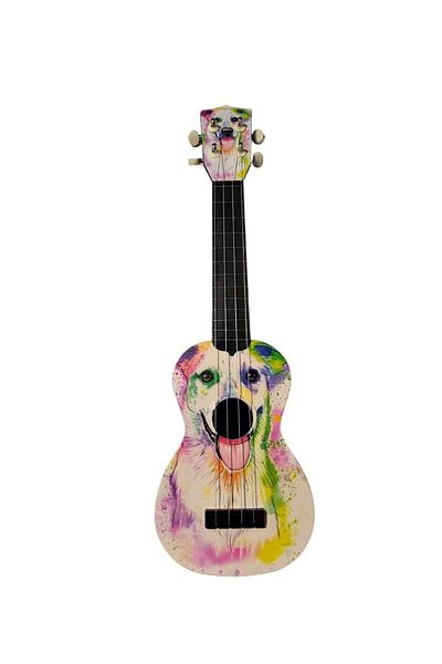 Rock Viper Composite Hawian Soprano UKulele - Dog Pattern