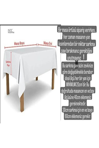 NDC HOME White Linen Tablecloth - Premium RuFFled