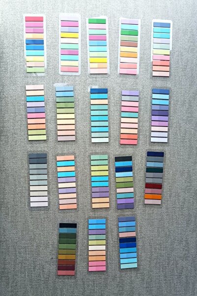 Mona Craftist 200 Yaprak 1 Paket Pastel Renk Post-it Yapışkanlı Not Kağıdı Index Sticker Indeks