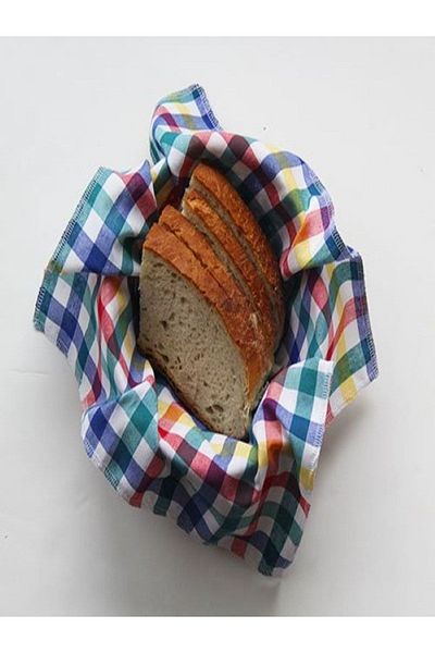 Çizgikare 2 Checkered Bread Basket - Napkin