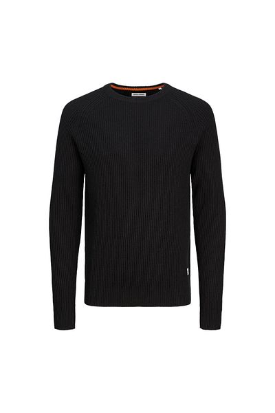 Jack & Jones Hanorac JJPANNEL KNIT cu gât crew - AW24