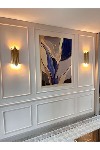 bazaaravm DEKORATİF BOYANABİLİR POLİÜRETAN DUVAR ÇITASI- 6 LI HAZIR ÇERÇEVE S...