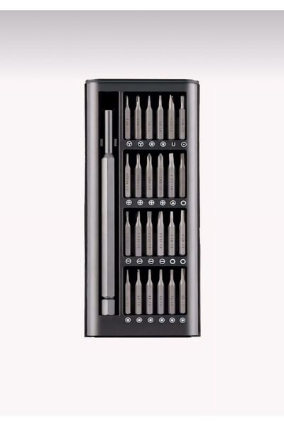 Eli-Ka Home 24 Parça Çelik Profesyonel Mini Portatif Tornavida Seti Saklama Kutulu Telefon Saat Tamir Kiti