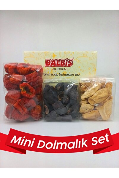 Balbis Doğal Kurutulmuş Dolmalık Sebzeler (PATLICAN, BİBER, KABAK)