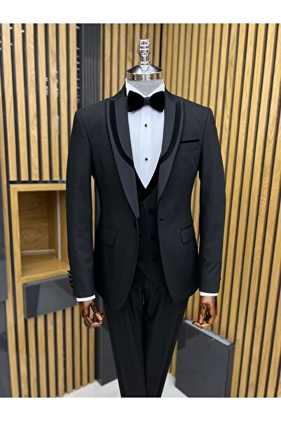 Terziayhan 021 Model Slimfit Groom Suit Swallow Collar Suit