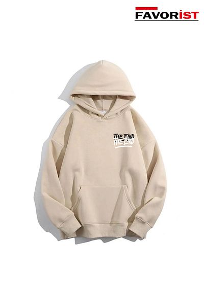 FAVORİST Φούτερ με κουκούλα με στάμπα UNISEX THE END